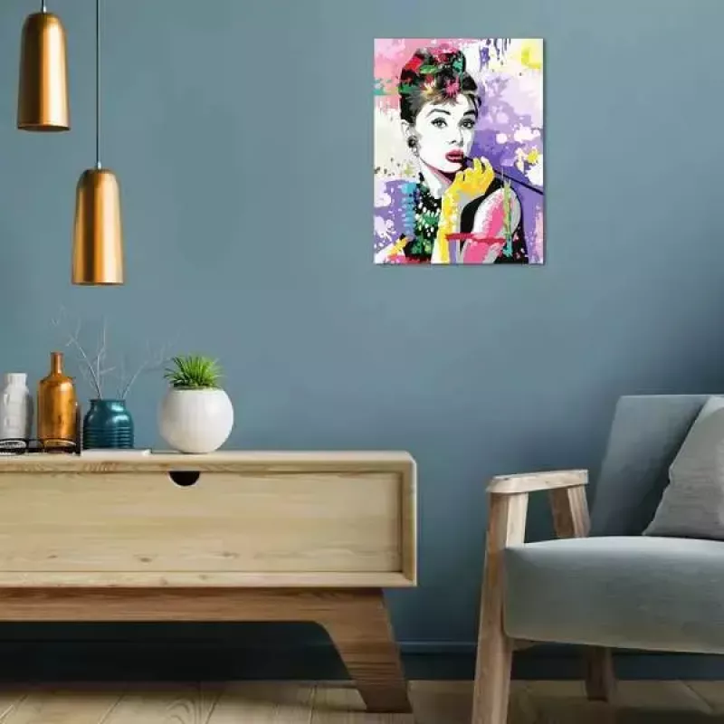 Puzzle-Malset Ravensburger CreArt Premium — Audrey Hepburn (Ravensburger 25526)