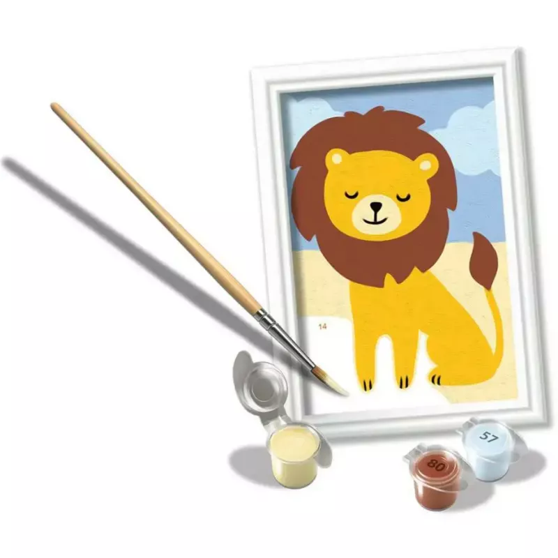 Malset Ravensburger CreArt Little Lion – Malen nach Zahlen für Kinder