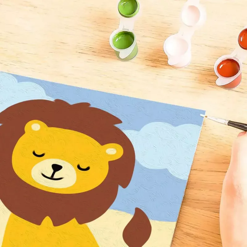 Malset Ravensburger CreArt Little Lion – Malen nach Zahlen für Kinder