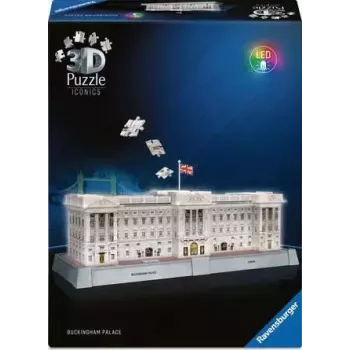 3D-Puzzle Ravensburger Iconics Buckingham Palace mit Licht, 216 Teile