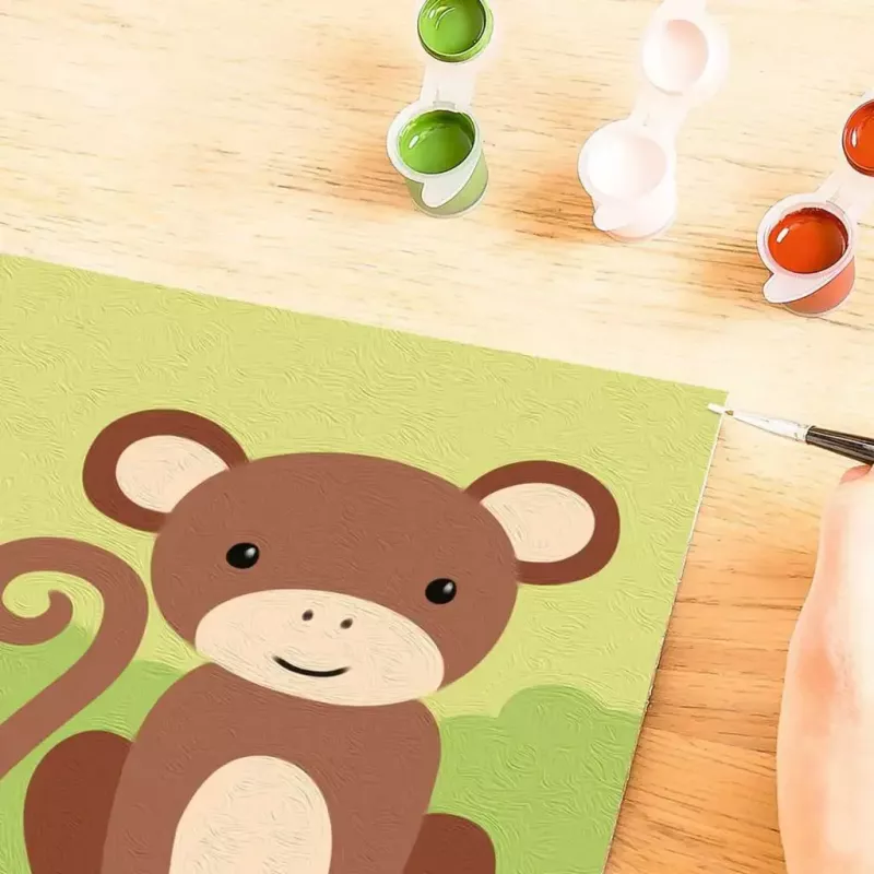 Ravensburger CreArt Malset Kleiner Affe – kreatives Malset für Kinder