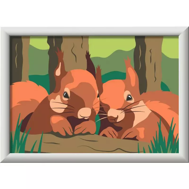 Malset Ravensburger CreArt – Cuddling Squirrels (Modell 25882) von Ravensburger