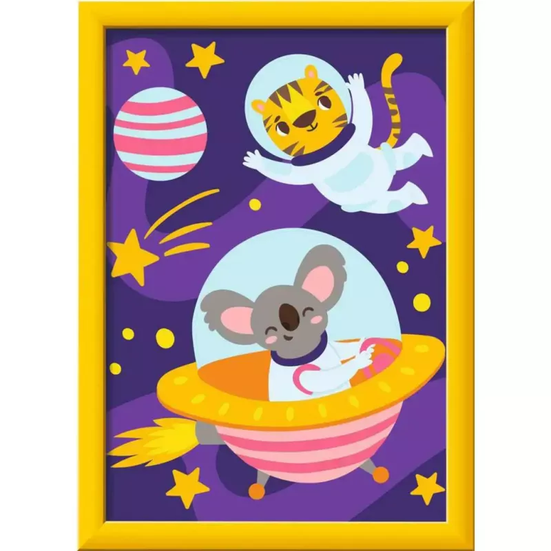 Malen-nach-Zahlen-Set Ravensburger CreArt – „Tiere im Weltraum“ Malset