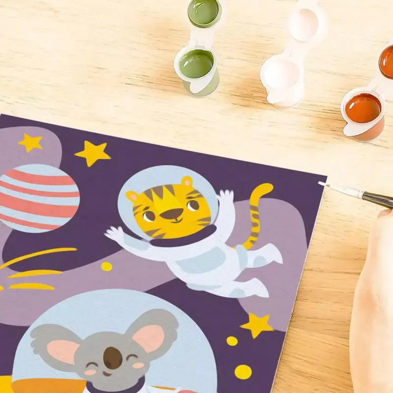 Malen-nach-Zahlen-Set Ravensburger CreArt – „Tiere im Weltraum“ Malset