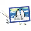 Mal-Set Ravensburger CreArt Pinguinfamilie – Malen-nach-Zahlen-Set, Modell 25888