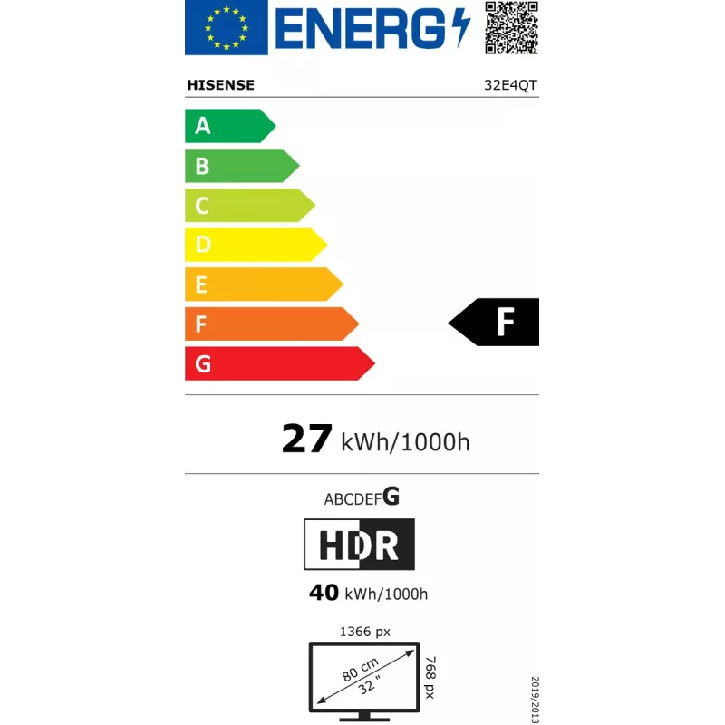 Hisense 32E4QT 81,3 cm (32 Zoll) HD Smart TV Wi-Fi Schwarz