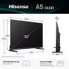 Hisense 32A5Q 81,3 cm (32 Zoll) Full HD Smart TV WLAN Schwarz
