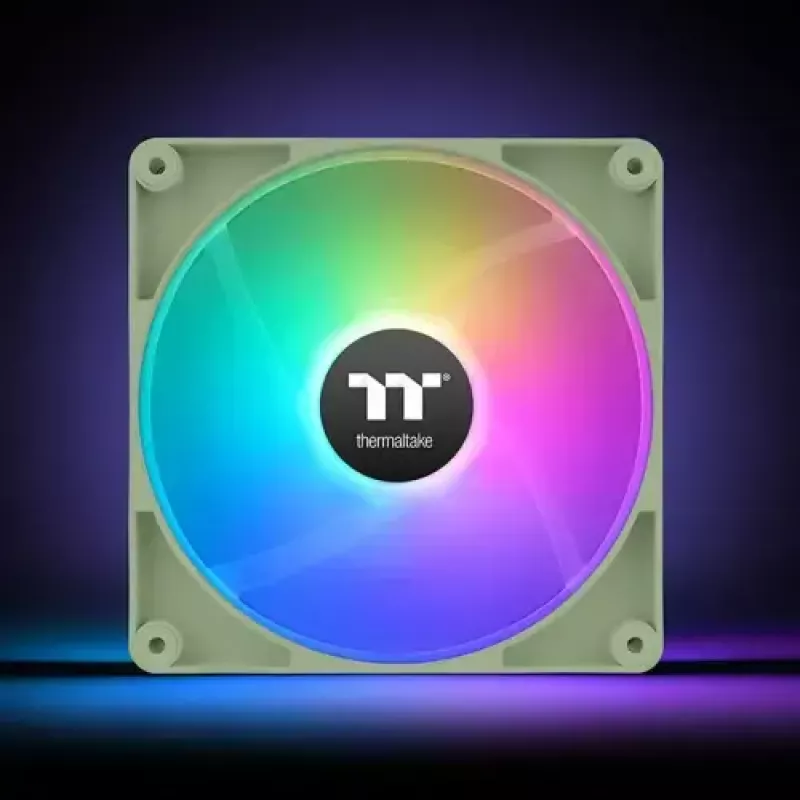 Computergehäuselüfter THERMALTAKE Matcha Grün CT120 120mm, 500–2000 RPM, 1,87 mmH2O, grau, 2 Stück