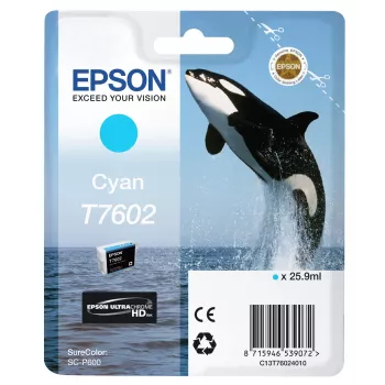 Tintenpatrone Epson T7602 Cyan