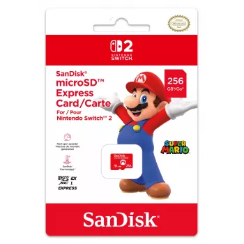 microSD Express Karte NINTENDO 256 GB für Nintendo Switch 2, Mario-Design