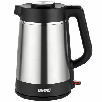 Unold 18715 Wasserkocher 1,5 L 1800 W Schwarz, Edelstahl