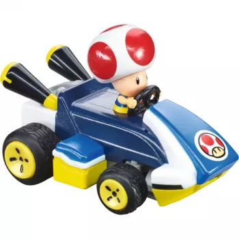 Ferngesteuertes Spielzeugauto CARRERA Mario Kart Mini RC – Toad Paperbox, 2,4 GHz