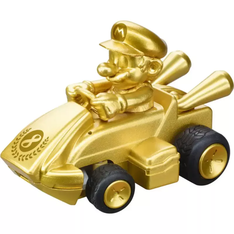 Funkferngesteuerter CARRERA Mario Kart Mini RC — Mario Gold Gold, 2,4 GHz, Papierbox