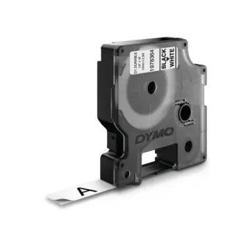 DYMO Authentic D1 Durable Etiketten | Schwarzer Druck auf weißem Band | 12 mm x 5,5 m | Hochleistungs-Etikettenband für LabelManager Etikettendrucker