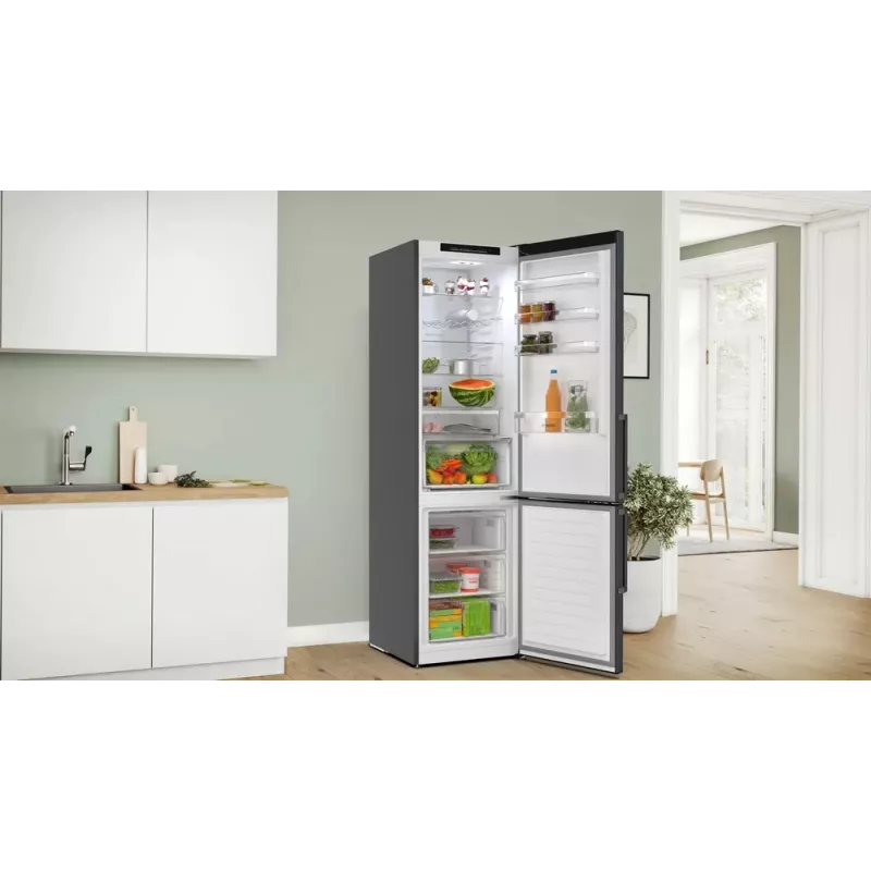 Bosch KGN39VXAU Kühl-Gefrierkombination Freistehend 363 l Schwarz