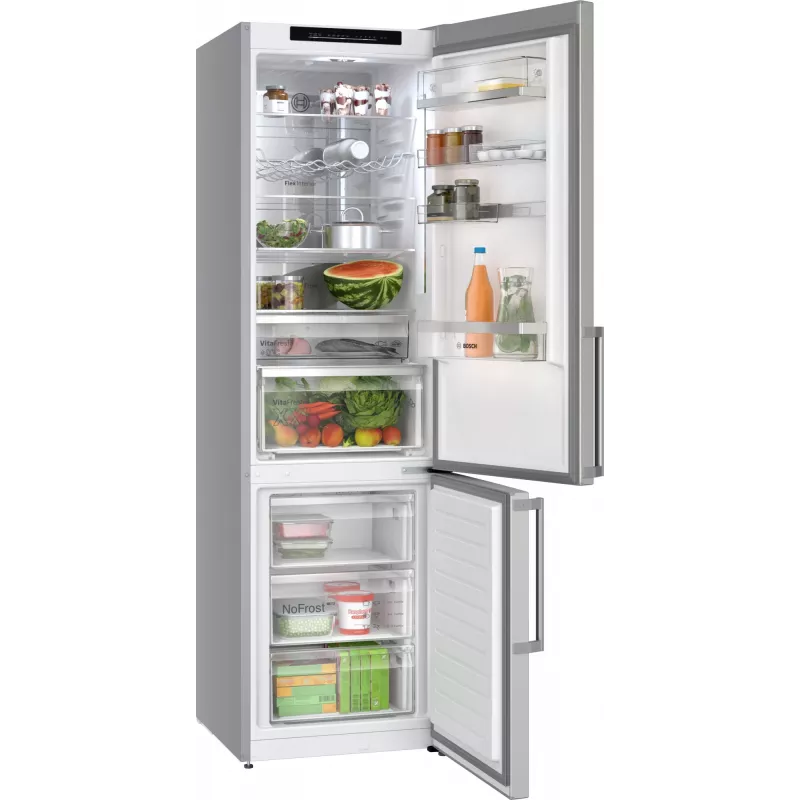 Bosch Serie 6 KGN39AIAU Kühl-Gefrierkombination Freistehend 363 L Edelstahl