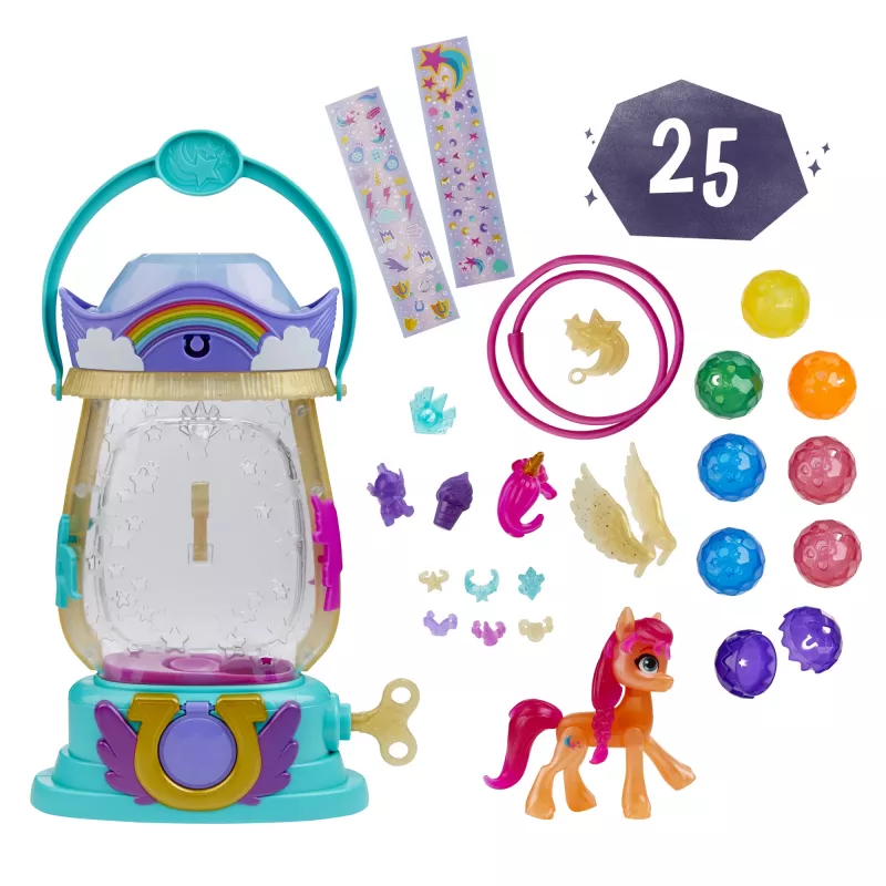 My Little Pony : Eine neue Generation – Film-Sparkle Reveal Laterne Sunny Starscout – Leuchtspielzeug mit 25 Teilen, Überraschungen