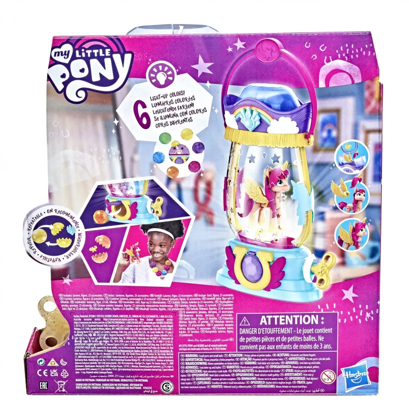 My Little Pony : Eine neue Generation – Film-Sparkle Reveal Laterne Sunny Starscout – Leuchtspielzeug mit 25 Teilen, Überraschungen