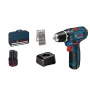 Akkuschrauber Bosch GSR 12V-15 Professional, 1300 RPM, Schwarz, Blau
