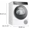 Bosch Serie 8 WQB246D41 Wärmepumpentrockner Freistehend Frontlader 9 kg Weiß