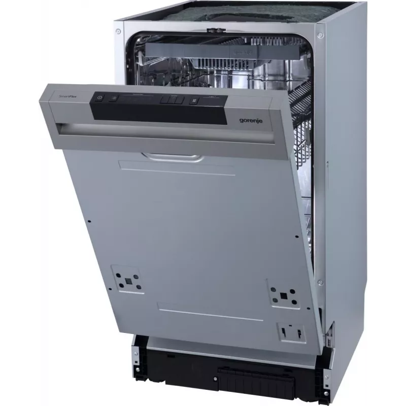 Teilintegrierter Geschirrspüler Gorenje GI 561 D 10 S EB — 11 Maßgedecke, Slimline 45 cm, 45 dB, 9 L/Zyklus