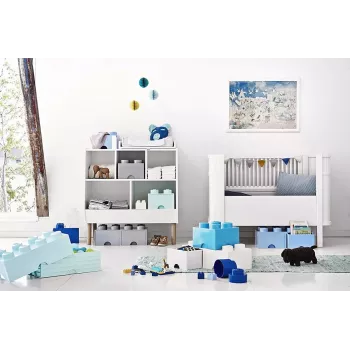 Schubladeneinheit room copenhagen LEGO Brick Drawer 4, grau, modulare Aufbewahrungsschublade