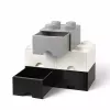 Schubladeneinheit room copenhagen LEGO Brick Drawer 4, grau, modulare Aufbewahrungsschublade