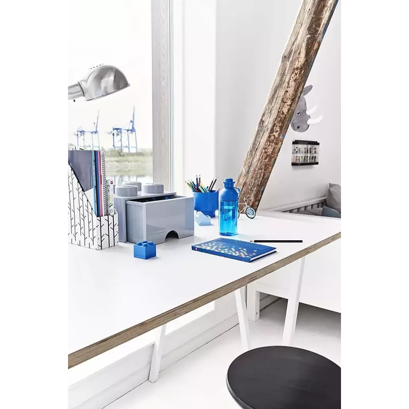 Schubladeneinheit room copenhagen LEGO Brick Drawer 4, grau, modulare Aufbewahrungsschublade