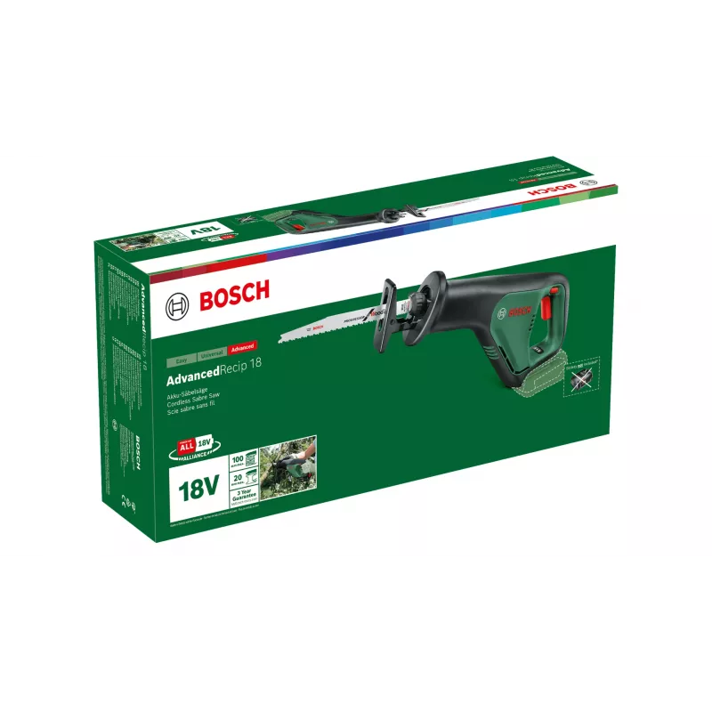 Bosch AdvancedRecip 18 300 spm Schwarz, Grün