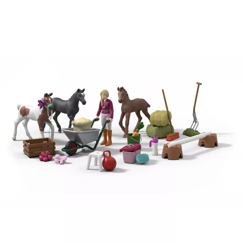 schleich Adventskalender HORSE CLUB 2025 – Weihnachtswunder Fohlenaufzucht
