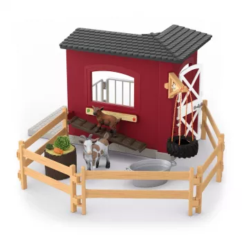 schleich FARM WORLD Ziegenstall, Bauernhof, Bauernhof, Bauernhoftiere / Bauernhofspielzeug, 3 Jahr(e), Mehrfarbig