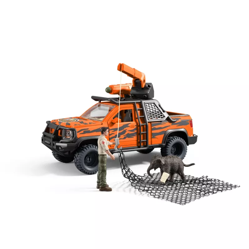 Toy playset Schleich Off-Road Adventure in the Jungle — Jungle theme, plastic figures, ages 3–8