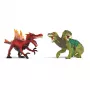 Spielfiguren-Set Schleich Eldrador Creatures Feuer-Dinosaurier vs. Dschungeleidechse, Modell 70834