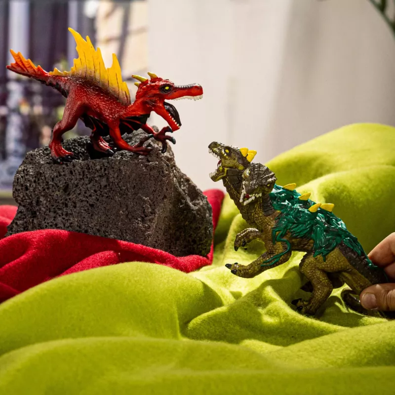 Spielfiguren-Set Schleich Eldrador Creatures Feuer-Dinosaurier vs. Dschungeleidechse, Modell 70834