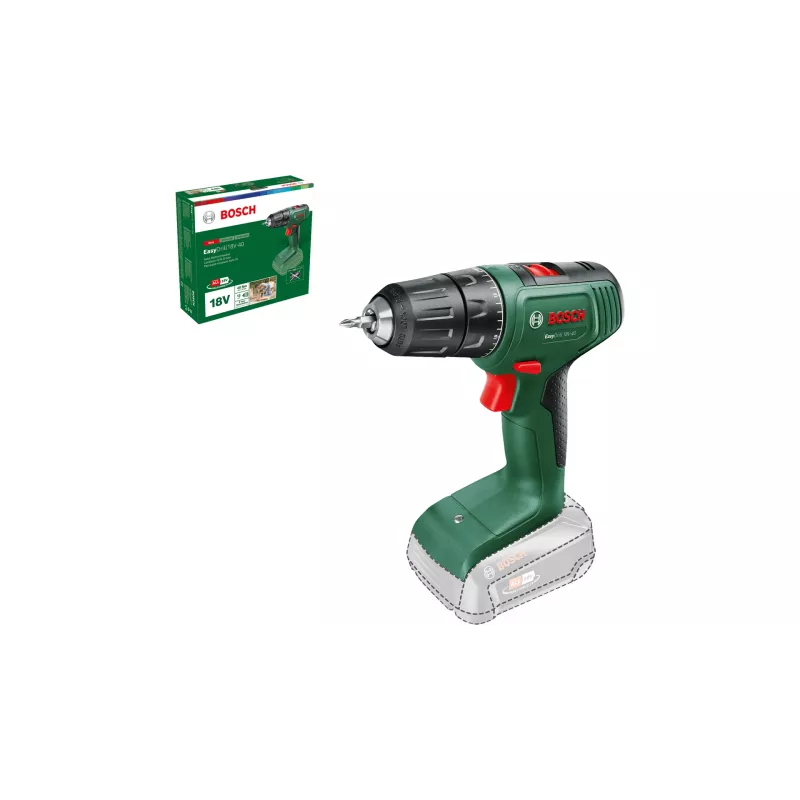 Bosch EasyDrill 18V-40 1630 RPM Keyless 1,3 kg Schwarz, Grün