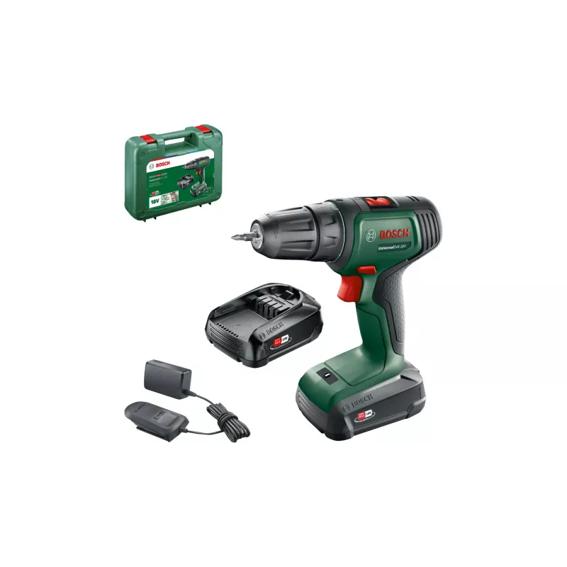 Bosch UniversalDrill 18V 1450 U/min Schnellspannbohrfutter 1,2 kg Schwarz, Grün