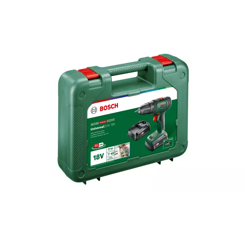 Bosch UniversalDrill 18V 1450 U/min Schnellspannbohrfutter 1,2 kg Schwarz, Grün