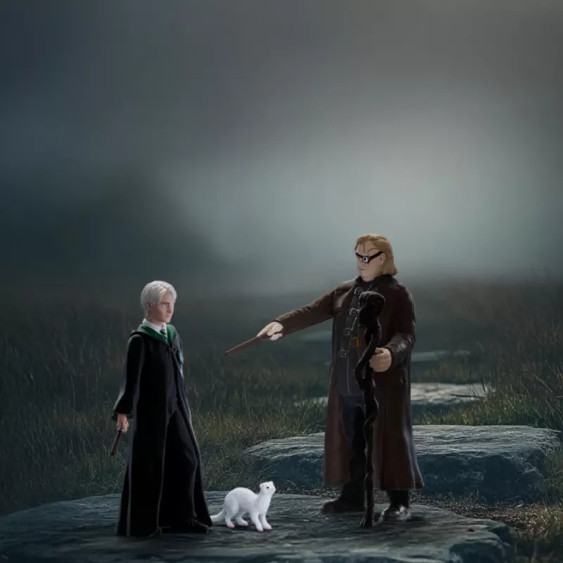 Schleich Spielfiguren-Set Wizarding World: Mad-Eye Moody und Draco Malfoy mit Frettchen