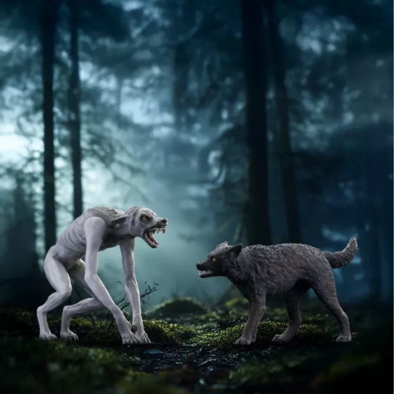 Schleich Wizarding World Spielset Harry Potter Werwolf vs. Animagus Figuren, Sammelfiguren