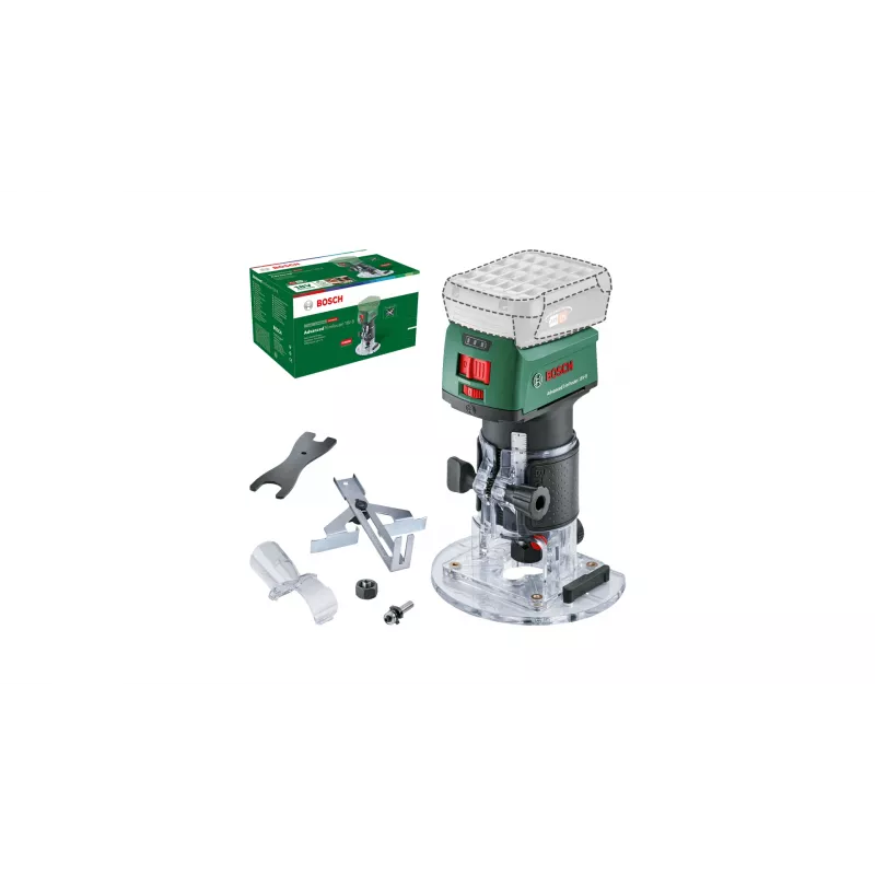 Bosch AdvancedTrimRouter 18V-8, 8 mm, 30000 RPM, Grün, Akku, 1,1 kg, 160 mm