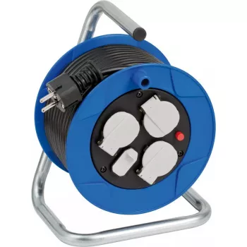 Power Extension Brennenstuhl 1079180600 15m 3 AC Outlets Indoor Schwarz Blue White