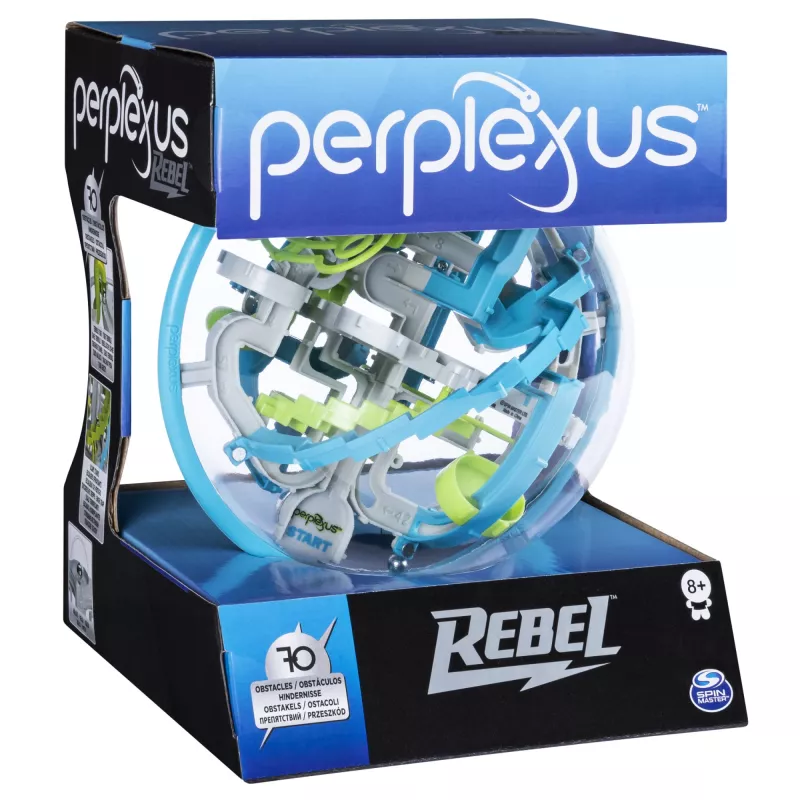 Games Perplexus Rebel, 3D-Labyrinth-Spiel mit 70 Hindernissen, Labyrinth-Puzzlespielzeug, 6 Jahre