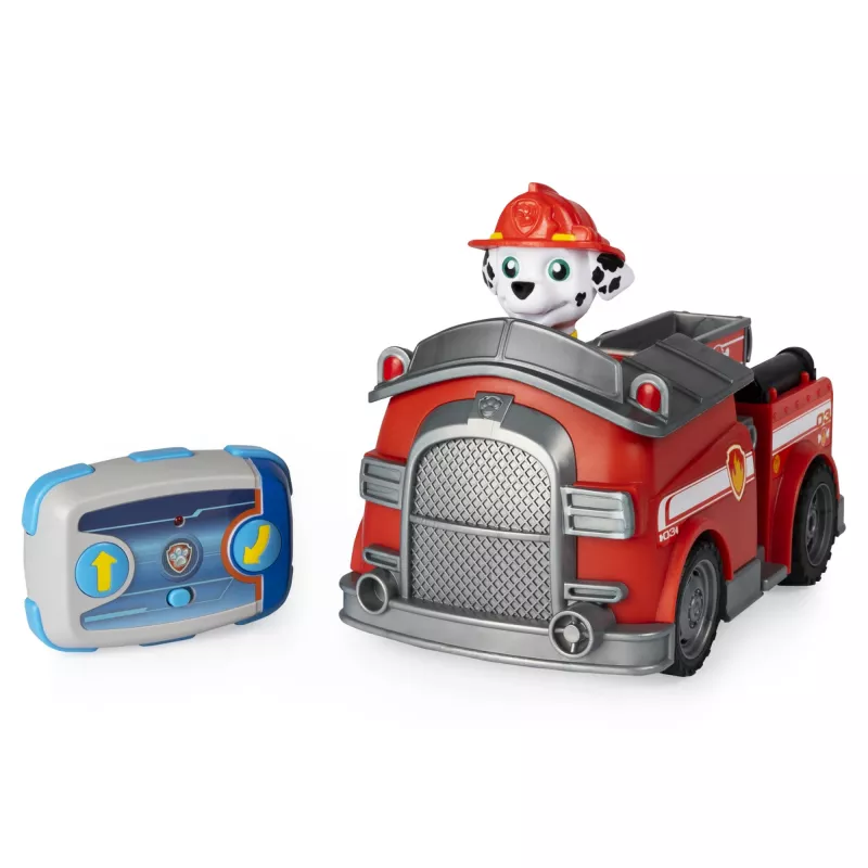 PAW Patrol , Marshall ferngesteuerter Feuerwehrwagen mit 2-Wege-Lenkung, für Kinder ab 3 Jahren