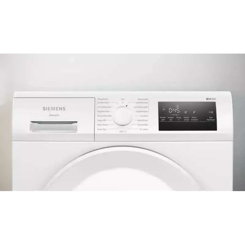 Siemens iQ300 WT43H004 Wäschetrockner Freistehend Frontlader 8 kg Weiß