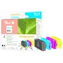 Peach PI300-370 Tintenpatrone 4 Stück Hohe (XL) Reichweite Schwarz, Cyan, Magenta, Gelb