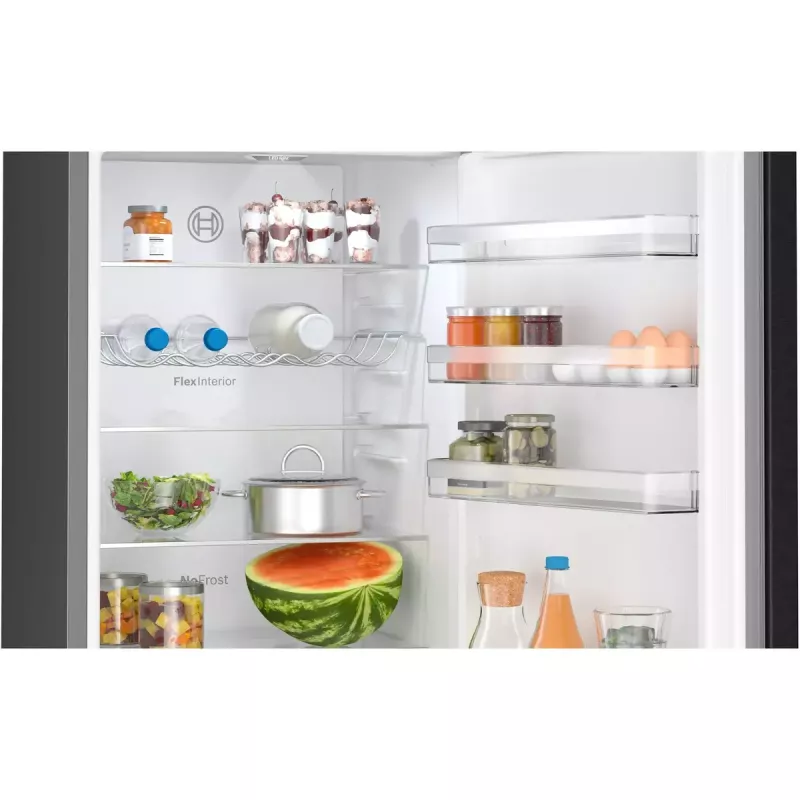 Bosch Serie 4 KGN39VXCT Kühl-Gefrierkombination Freistehend 363 L Grau