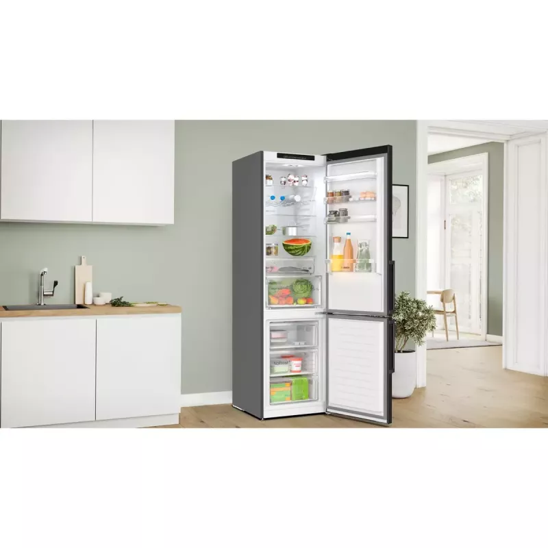 Bosch Serie 4 KGN39VXCT Kühl-Gefrierkombination Freistehend 363 L Grau