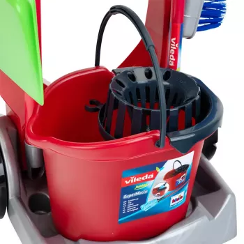 Kinder-Putzwaagen-Spielzeug von theo klein, Modell 6875 — Vileda-Marken-Reinigungsspielset