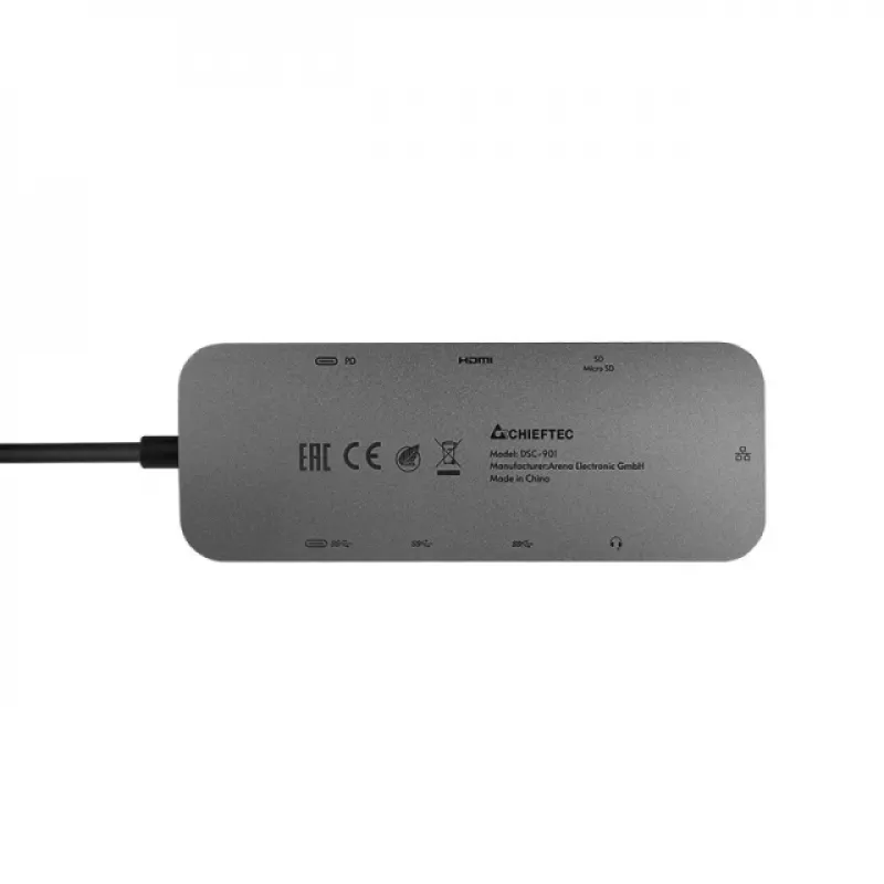 Dockingstation Chieftec DSC-901 USB-Typ-C Grau 134 mm 49 mm 15 mm 89,3 g