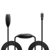 Lindy 10m USB 3.0 Aktive Verlängerung, 10 m, USB A, USB A, USB 3.2 Gen 1 (3.1 Gen 1), 5 Gbit/s, Schwarz